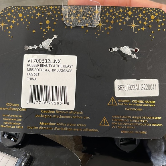 Disney Princess Beauty & the Beast Mrs. Potts & Chip Luggage Tags - Picture 3 of 10